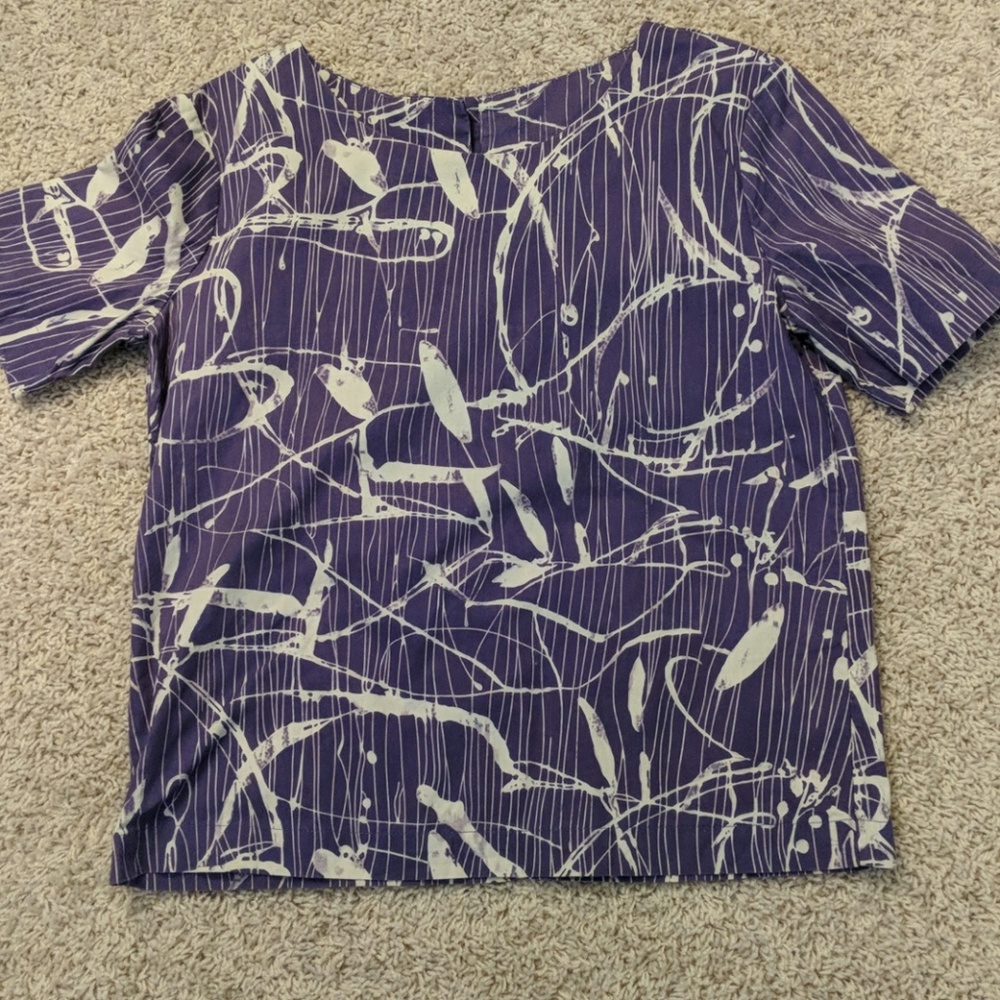 Marni purple graffiti top